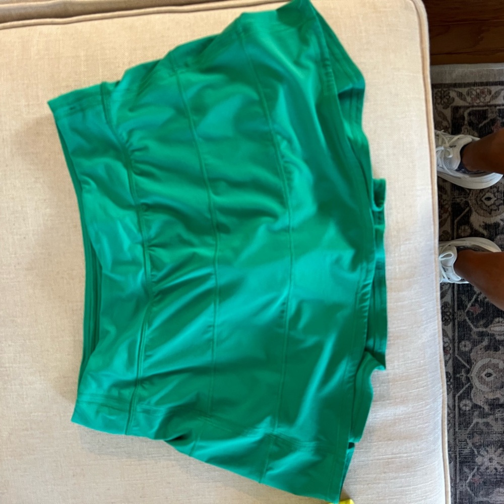 Vibrant Green Skort